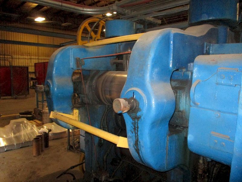 24" X 10" FARREL 4-ROLL "INVERTED L" RUBBER CALENDER ROLLING MILL WITH PAYOFF: STOCK #17226