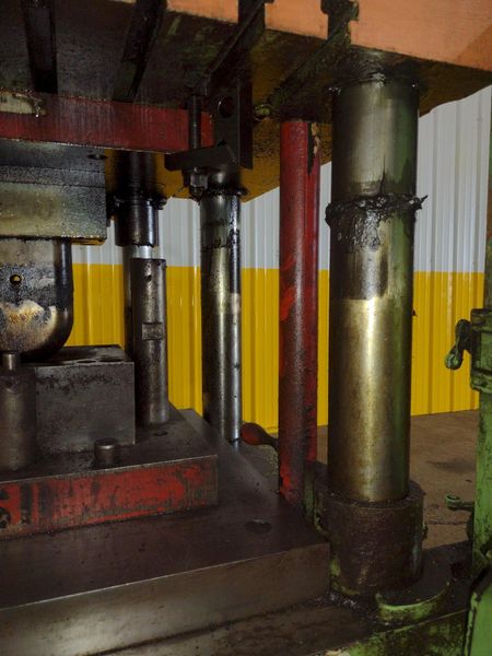 125 TON RODGERS MODEL MD125-2629A-WE 4-POST HYDRAULIC PRESS 18" STROKE: STOCK #11411