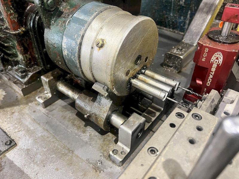 (2) 3 HP DRILL UNIT MODEL #H-150H HORIZONTAL HYDRAULIC DRILLING HEADS MACHINE: STOCK #20669
