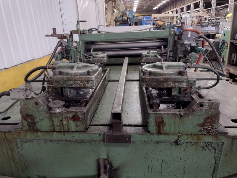 54" X 10 GAUGE DALLAS AIR FEED WITH EDWARDS SHEAR CUT TO LENGTH LINE: STOCK 15968