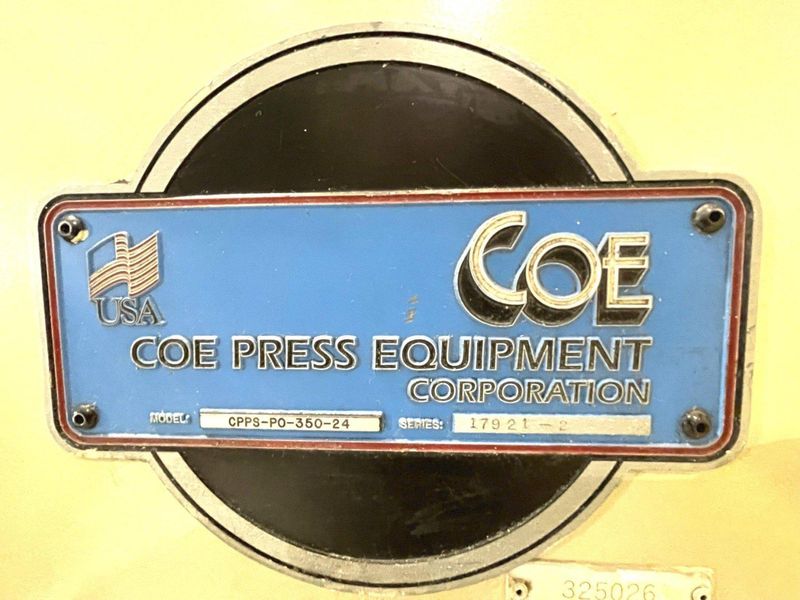 COE Press 15,000 lbs x 24" Wide Servo Coil Feed Line