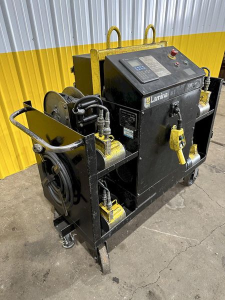 80,000 LBS ANCHOR-LAMINA 4-CYLINDER PORTABLE HYDRAULIC DIE SETTING & SEPARATING SYSTEM: STOCK #1
