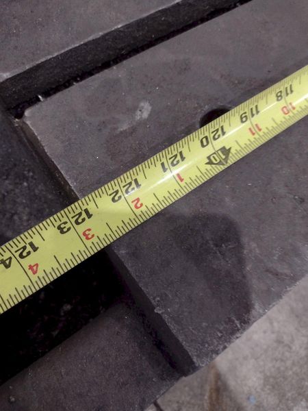 138" X 30" X 6.25" T-SLOTTED LAYOUT PLATE / TABLE: STOCK #23626
