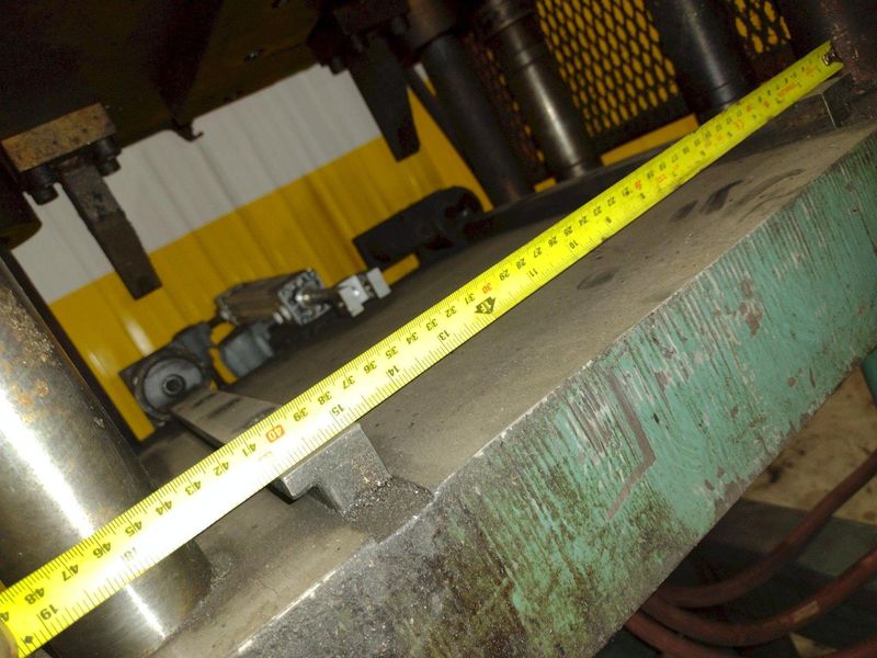 12 TON AIRAM 4-POST PNEUMATIC CUTOFF PRESS, 1" STROKE: STOCK #21330