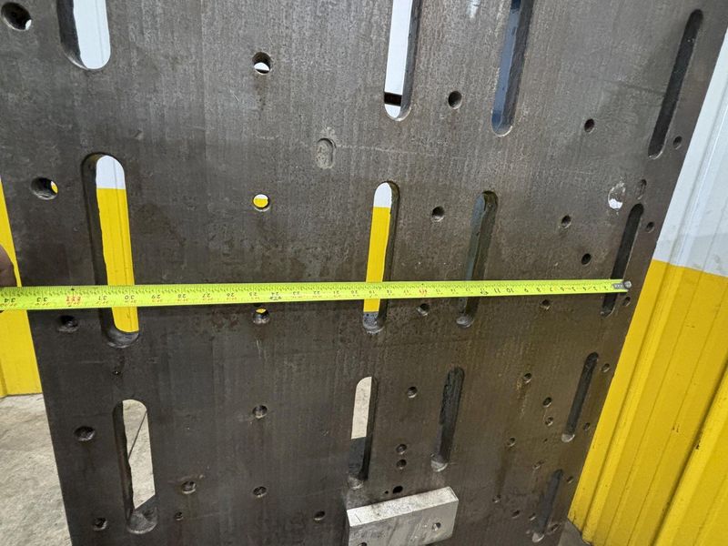 72" H X 36" W STEEL SLOTTED ANGLE PLATE: STOCK #23589