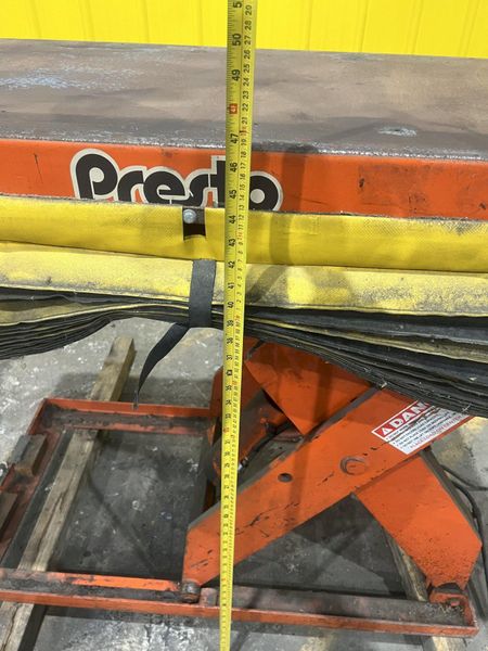 3,000 LB X 24" X 48" PRESTO MODEL XL36-30 HYDRAULIC POWER SCISSOR LIFT TABLE 110V: STOCK #20212