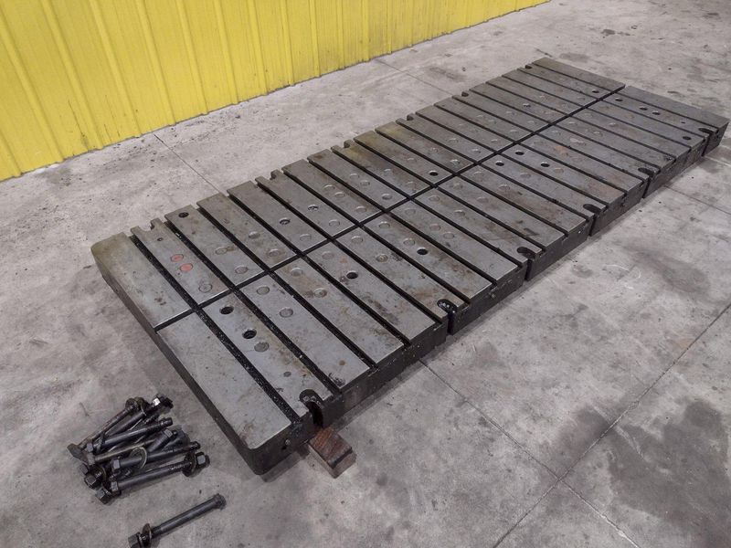 120" X 48" X 6" T-SLOTTED PRESS BOLSTER PLATE: STOCK #22522