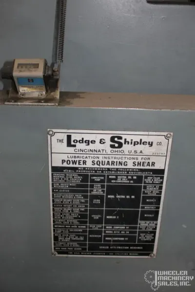 Lodge & Shipley 0306- AB 3/16" x 6'  Power Shear #5906 #2