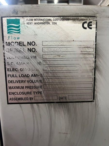 FLOW 713633-1 6012 IFB, 6′ x 12′ CNC Waterjet, 60k PSI, Dual Head