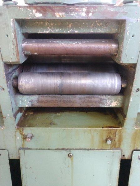 9.8" X .059" AIDA MODEL #LM-2532 9 ROLL POWERED COIL STRIP STRAIGHTENER: STOCK 14441