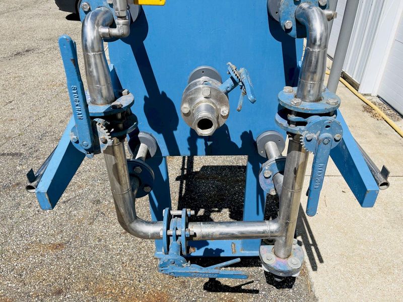 JWI J-Press, 3 Cubic Foot - 11 Plate Gasketed Hydraulic Filter Press - 630mm Plates