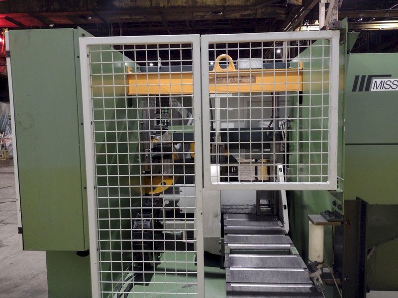 13.4" X 13.4" MISSLER MODEL #DEB-340-CE AUTOMATIC HORIZONTAL BANDSAW, NEW 2000: STOCK #19627
