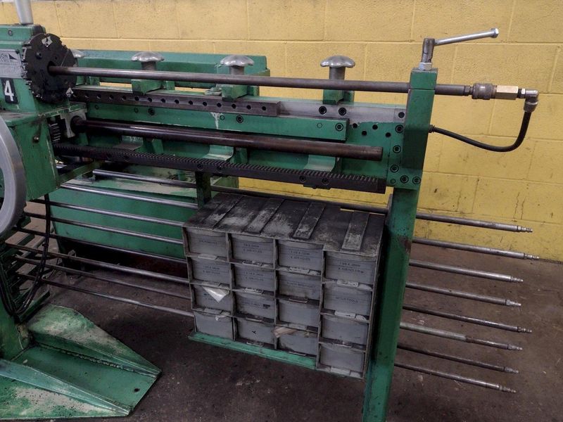 4-1/8" X 48" CARSON MODEL CHP-1H TUBE END PUNCH FORMING MACHINE: STOCK 17891