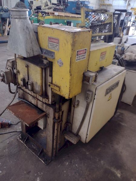25,000 LB. MITCHELL (4) DIE IN LINE TUBULAR CONVEYOR ROLL SHAFT END FORMING MACHINE: STOCK #1529