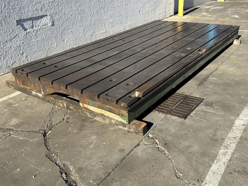 80" X 157" X 13" G & L T SLOTTED FLOOR PLATE:  STOCK #76803