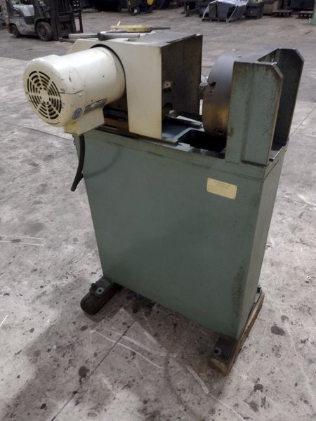 J.F. BERNS MODEL 76-JB-3 CHAMFERING MACHINE w/ 10" 3-JAW CHUCK: STOCK #23372