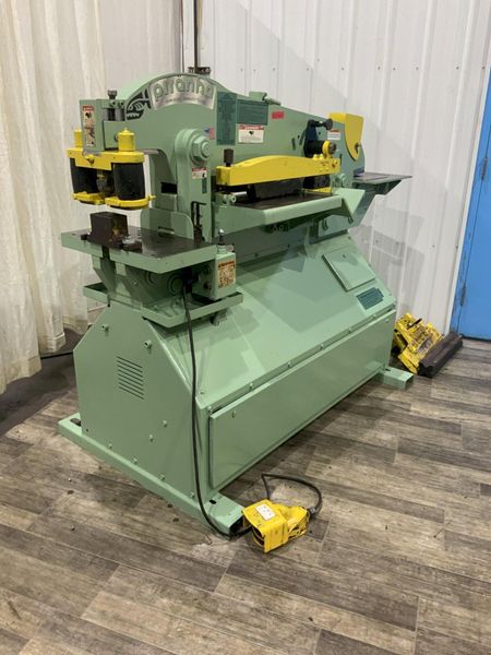 90 TON PIRANHA MODEL P-90 HYDRAULIC IRONWORKER: STOCK #80718