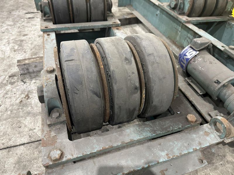 20 TON ARONSON MODEL #WWR-20 POWERED TANK TURNING ROLL SET WITH DRIVE & IDLER: STOCK #22313