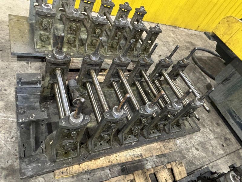 6 STAND X 2" YODER MODEL Q-150 U JOINT DRIVE RAFTED ROLLFORMER, W/ 7 RAFTS & 42  STANDS: STOCK #