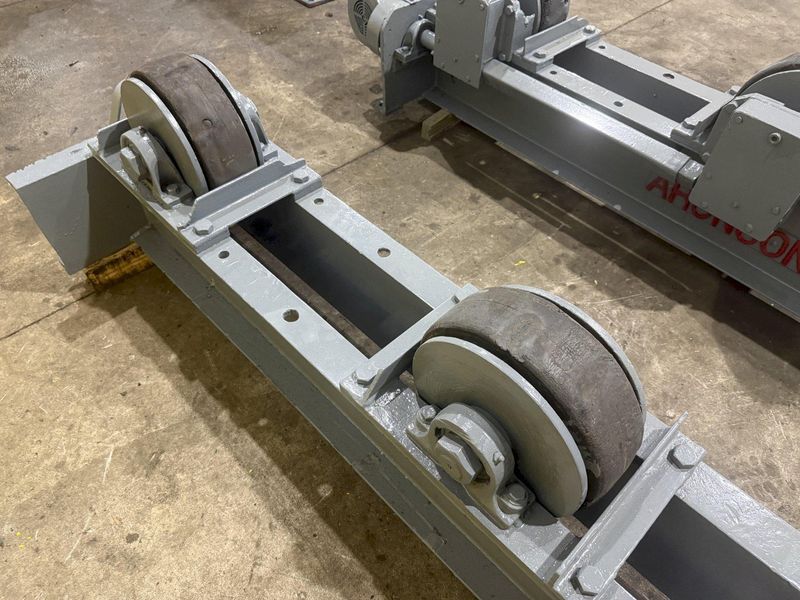 20,000 LB (10 TON) ARONSON MODEL #WRD10 POWERED TANK TURNING ROLLS, DRIVE & IDLER: YOBRO #25145
