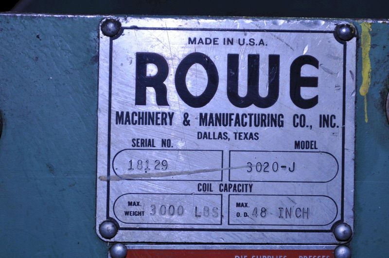 3000 LB X 20" ROWE COIL CRADLE