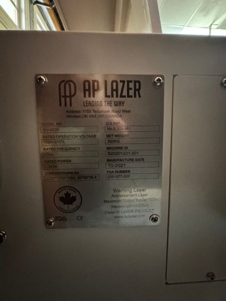 AP Lazer SN4836DLR CO2 CNC Engraving Dual Laser Machine