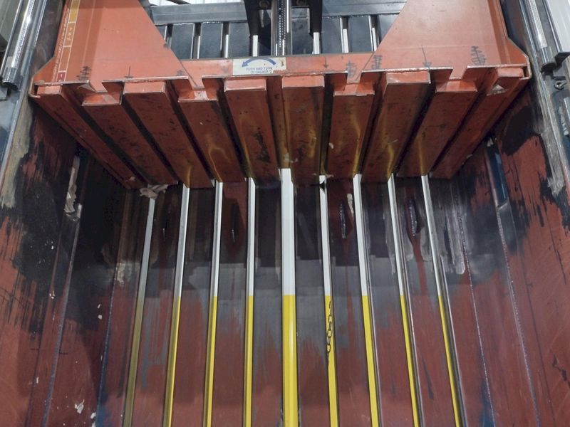 60" X 30" JV MANUFACTURING MODEL #VB60-B HYDRAULIC DOWNSTROKE VERTICAL CARDBOARD BALER: STOCK #2