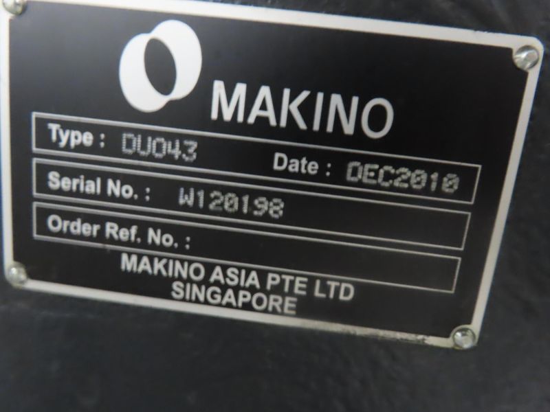 Makino Duo43 CNC Wire Type EDM, MGW-S6 Control, 34.25" x 29.72" Tank (Machine Prepped for Shipment)- Auction Item