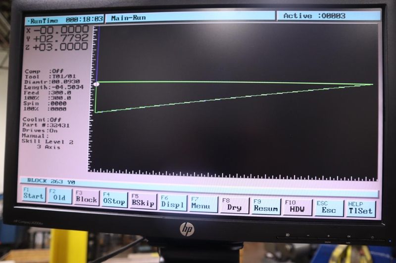 Chevalier FM-3VKH 3-Axis CNC Knee Mill, 50"x10" Table, Kurt Power Drawbar- Auction Item