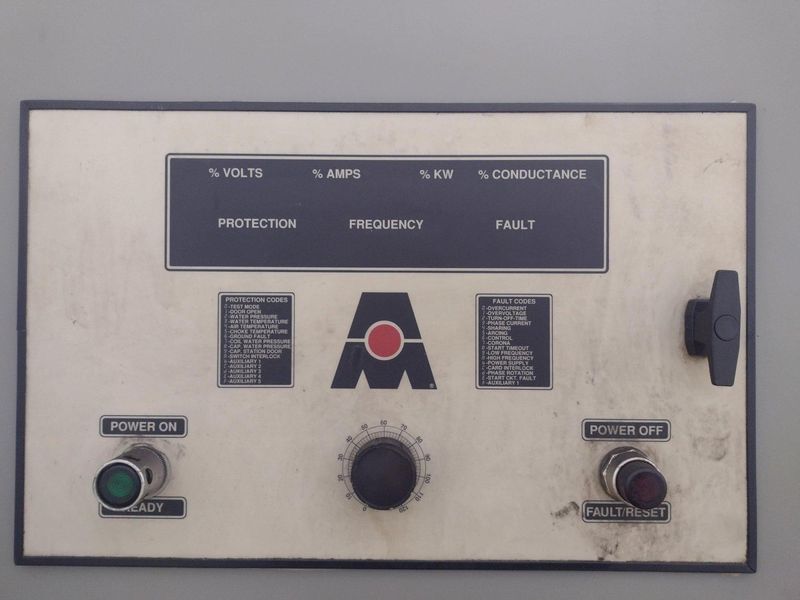 250 KW AJAX TOCCO "PACER" INDUCTION HARDENING SCANNER SYSTEM WITH MAGNESCAN QS CONTROLS: STOCK #