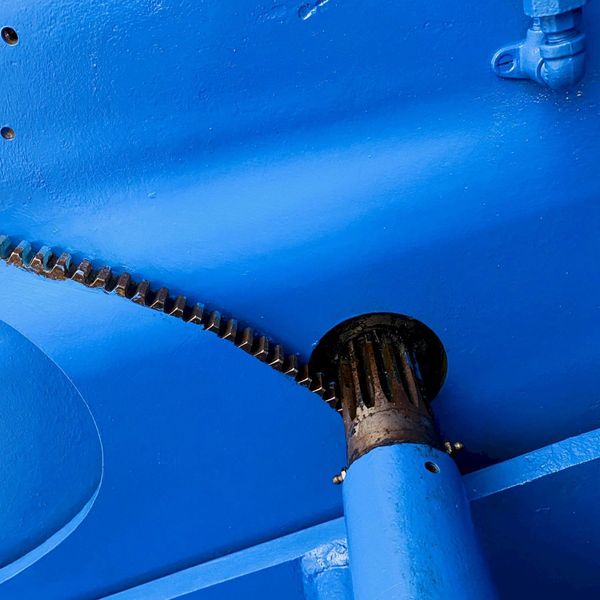 8' X 1/4" STEELWELD MODEL 4B-B MECHANICAL SHEAR: STOCK #14673