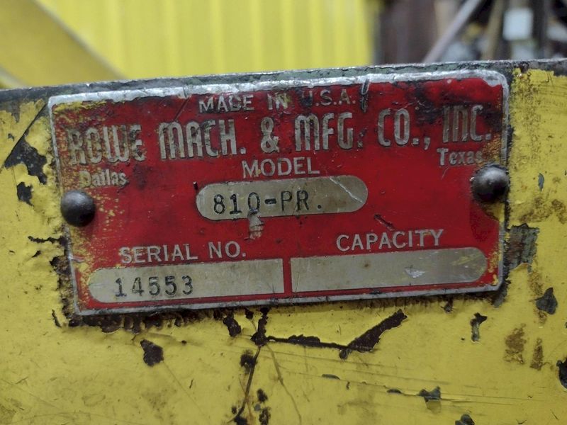 1,200 LB X 10" ROWE MODEL #810 MOTORIZED COIL CRADLE: STOCK #20254