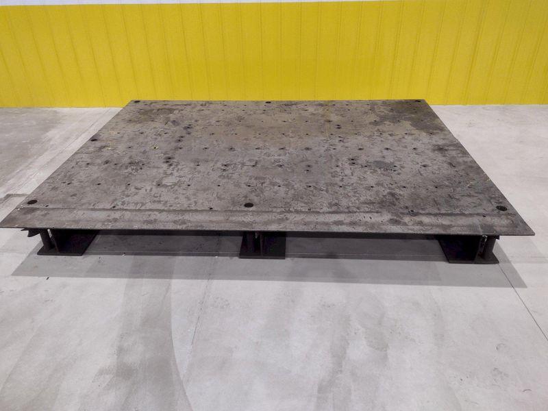 92" X 120" HEAVY DUTY STEEL SURFACE PLATE LAYOUT TABLE: STOCK #19730