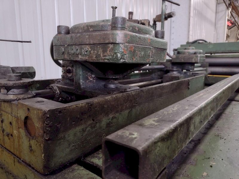 54" X 10 GAUGE DALLAS AIR FEED WITH EDWARDS SHEAR CUT TO LENGTH LINE: STOCK 15968