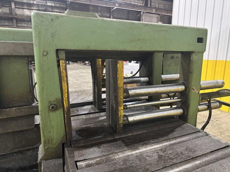 16" x 16" HYD-MECH MODEL #M-16A FULLY AUTOMATIC HORIZONTAL BANDSAW WITH POWER MITRE SWIVEL: STOC