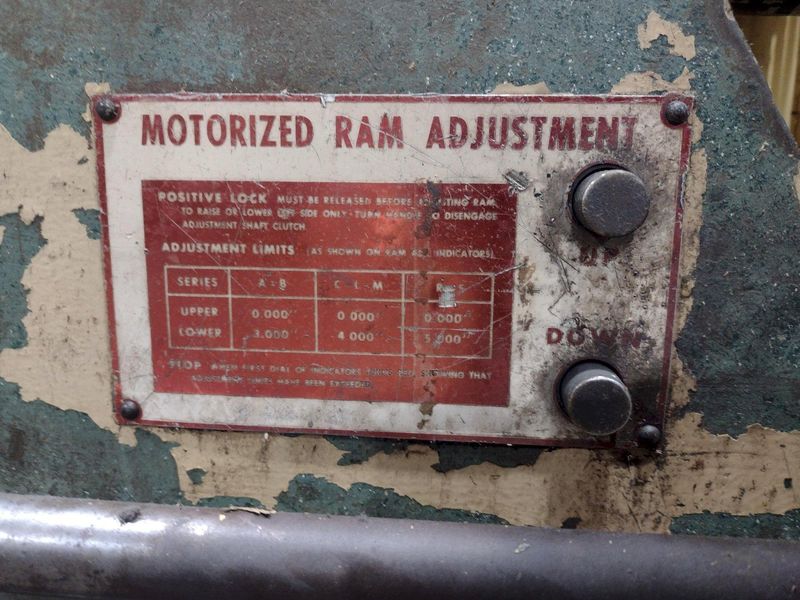 45 TON X 6' CHICAGO D&K MODEL #56-A MECHANICAL PRESS BRAKE WITH CNC BACK GAUGE: STOCK #19652