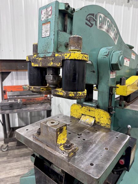 120 TON PIRANHA P120 HYDRAULIC IRONWORKER: STOCK #80681