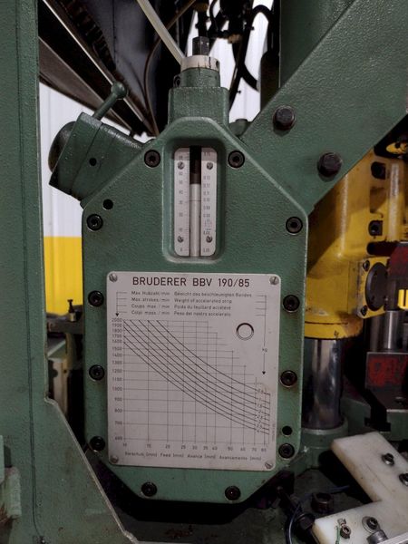 20 TON BRUDERER MODEL #BSTA20 4-POST HIGH SPEED PRESS: STOCK #19218