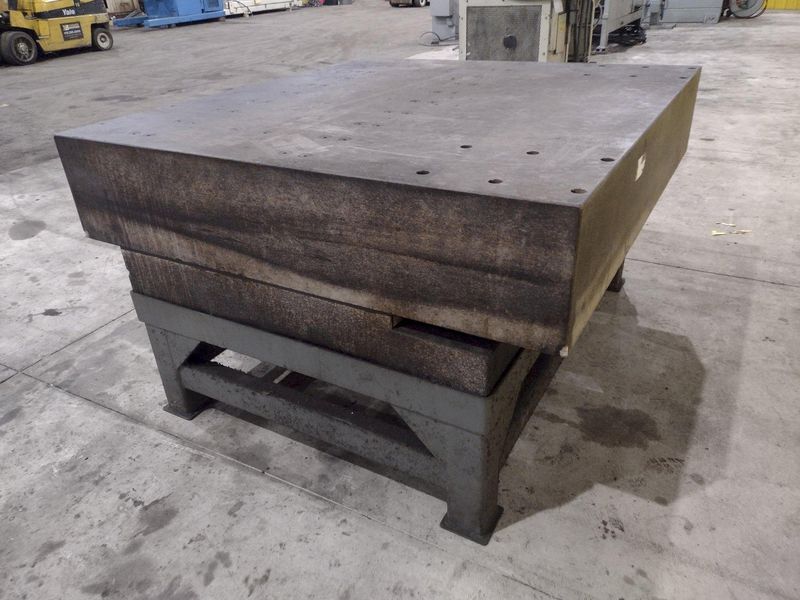 60" X 56" X 12" STARRETT GRANITE SURFACE PRECISION INSPECTION PLATE TABLE: STOCK #22444