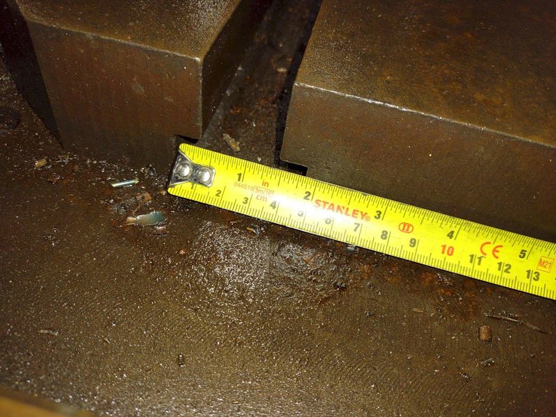 129" X 72" X 14" HIGH T-SLOTTED LAYOUT TABLE / BOLSTER PLATE: STOCK #22373