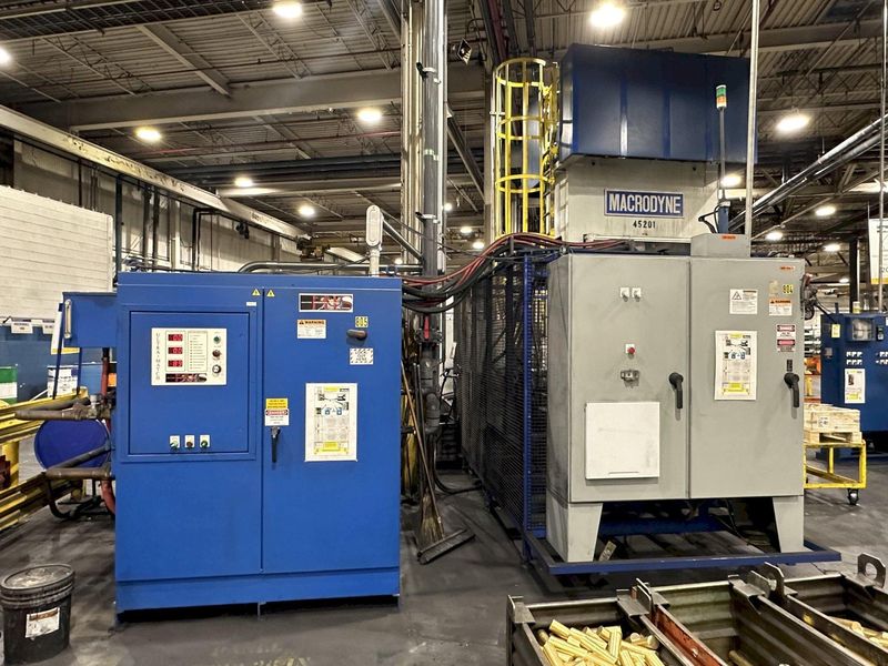 2013 - 800 TON MACRODYNE PRESS & BILLET HEATING INDUCTION SERVICES FORGING SYSTEM: STOCK #20205
