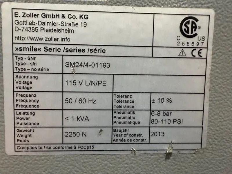 Zoller Smile 400 Presetter Pilot 2.0 2013