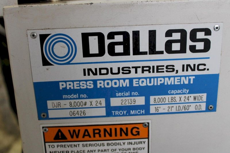 8000 LB X 24" X .125" DALLAS / COE SERVO FEED LINE