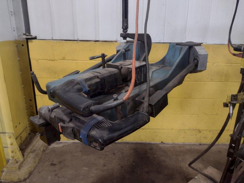 6-3/4" T-DRILL MODEL #T-150 PIPE COLLARING MACHINE WITH T-DRILL EC-150 END PROCESSING ATTACHMENT