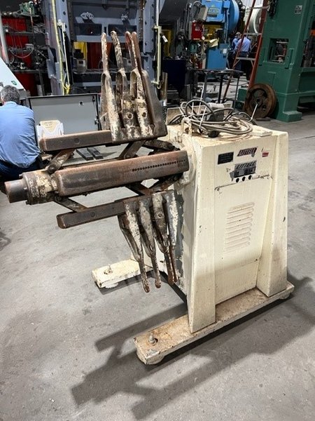 Reconditioned Littell 2000 lb. Motorized Stock Reel, Model 20-18, S/N 84695-79, 18" Max. material width, 48" Max. Coil OD, STK# 1426