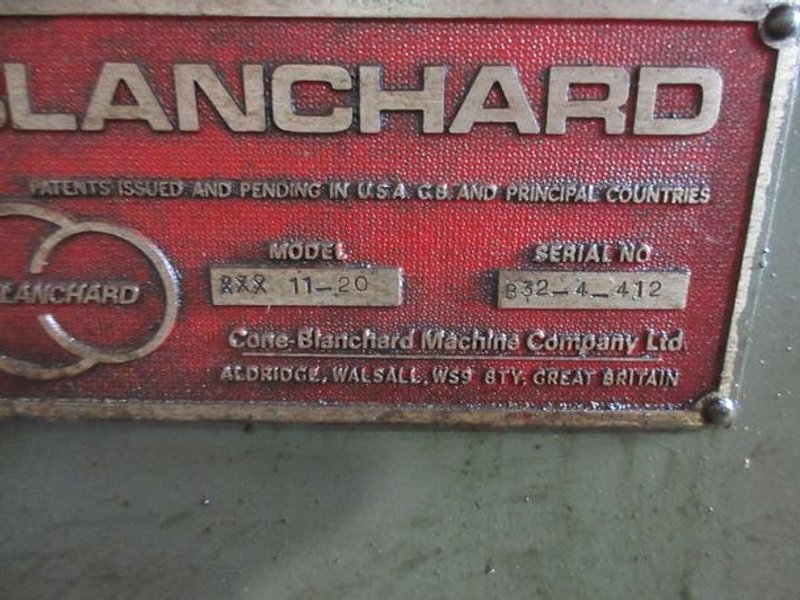 20" Blanchard #11-20 Vertical Spindle Rotary Surface Grinder, 1979