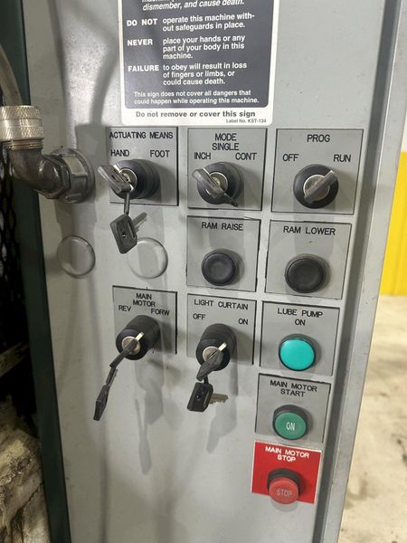 150/110 TON BLISS MODEL #3-1/2C DOUBLE ACTION TOGGLE PRESS: STOCK #20175