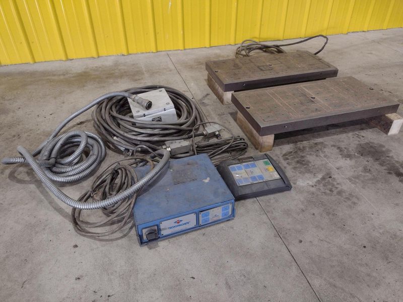14" x 29" TECNOMAGNETE MODEL #QX408UMK6 MAGNETIC SURFACE CHUCK & CONTROLS: STOCK #20551
