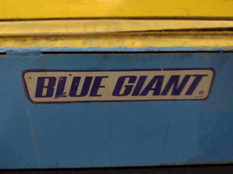 8,000 LBS X 108" X 84" BLUE GIANT MODEL #SEDPH 53-208 HYDRAULIC LIFT TABLE / ELEVATING DOCK: STO