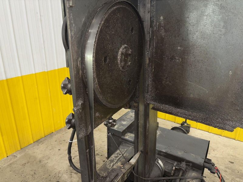 18” X 20” MARVEL MODEL #81/M4 AUTOMATIC MITRE HEAD VERTICAL BAND SAW & FEED TABLE: STOCK #23277